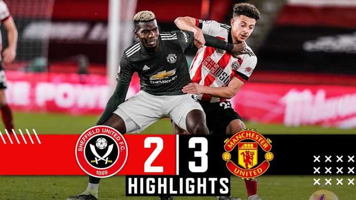 Sheffield United 2-3 Manchester Utd |  Premier League highlights, Rashford, Martial, McGoldrick goal