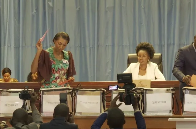 The president of the DRC National Assembly, Jeanine Mabunda, was fired