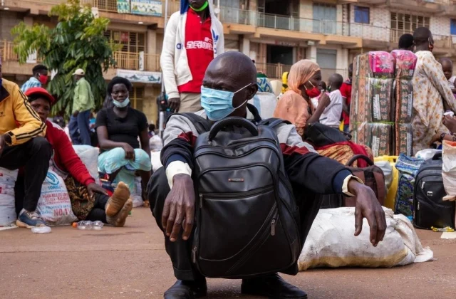in Uganda disrupted the election marketing campaign of the pandemic