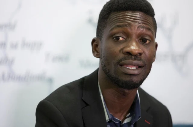 opponent Bobi Wine under fire from security forces