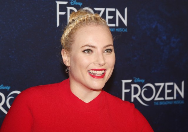 meghan mccain in red dress on red carpet