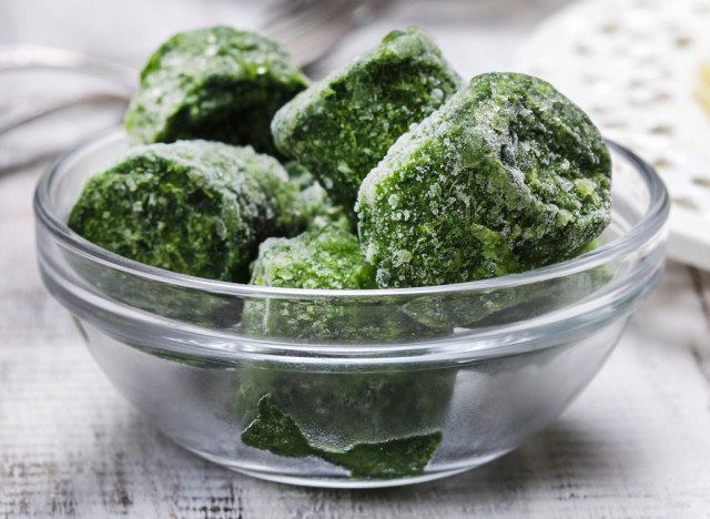 frozen spinach cubes