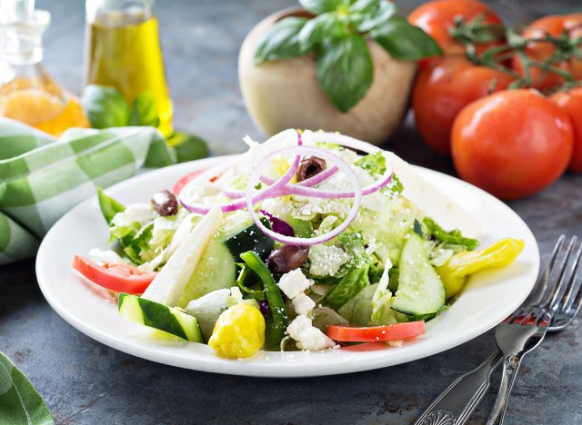 house salad side in bowl