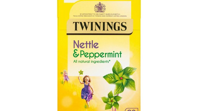 box of twinings nettle and peppermint tea