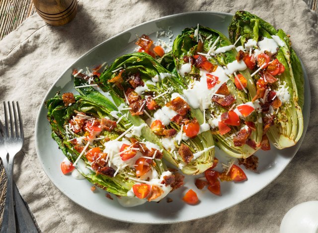 grilled romaine salad