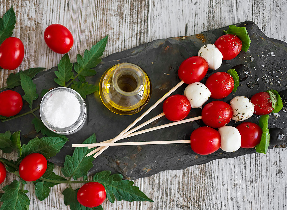 12 best snacks that crush hunger cravings 60 tomato and mozzarella