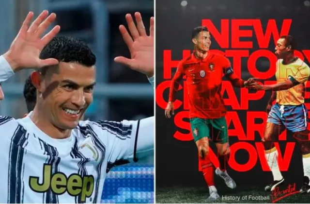 Pele Oo Fariin U Diray Cristiano Ronaldo Oo Xalay Jabiyay