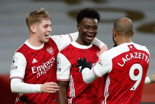Maaha Saka & Smith Rowe – Martin Odegaard Oo