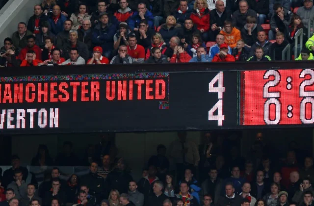 Man Utd 4-4 Everton: The day the Red Devils lost the title in 2012