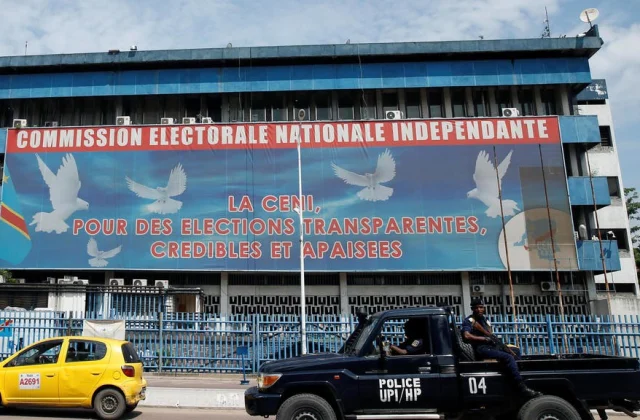 At the entrance web page of the Kinshasa press: the means of