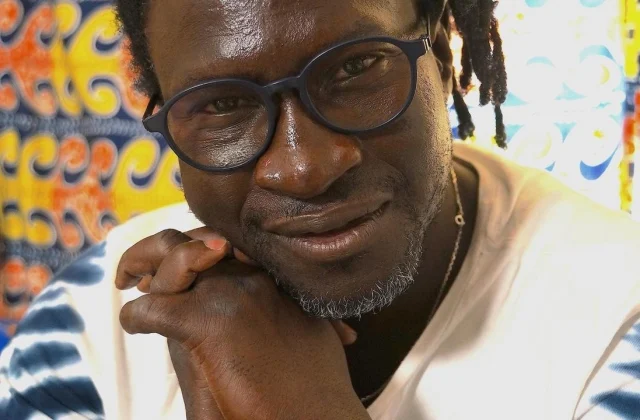 Painter Ndoye Douts picks up the heartbeat
