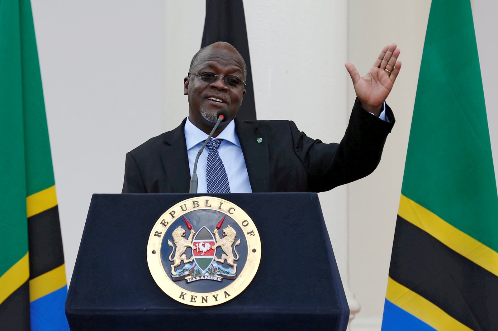 Tanzanian police arrest the man for reporting the president
