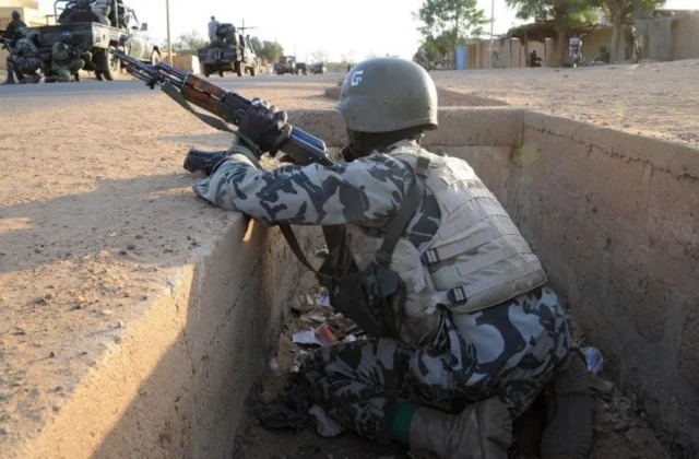 a jihadist assault is focused at the military in the realm