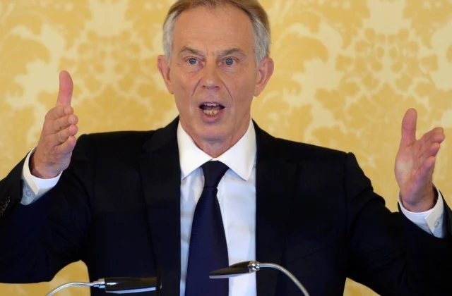 former British Prime Minister Tony Blair