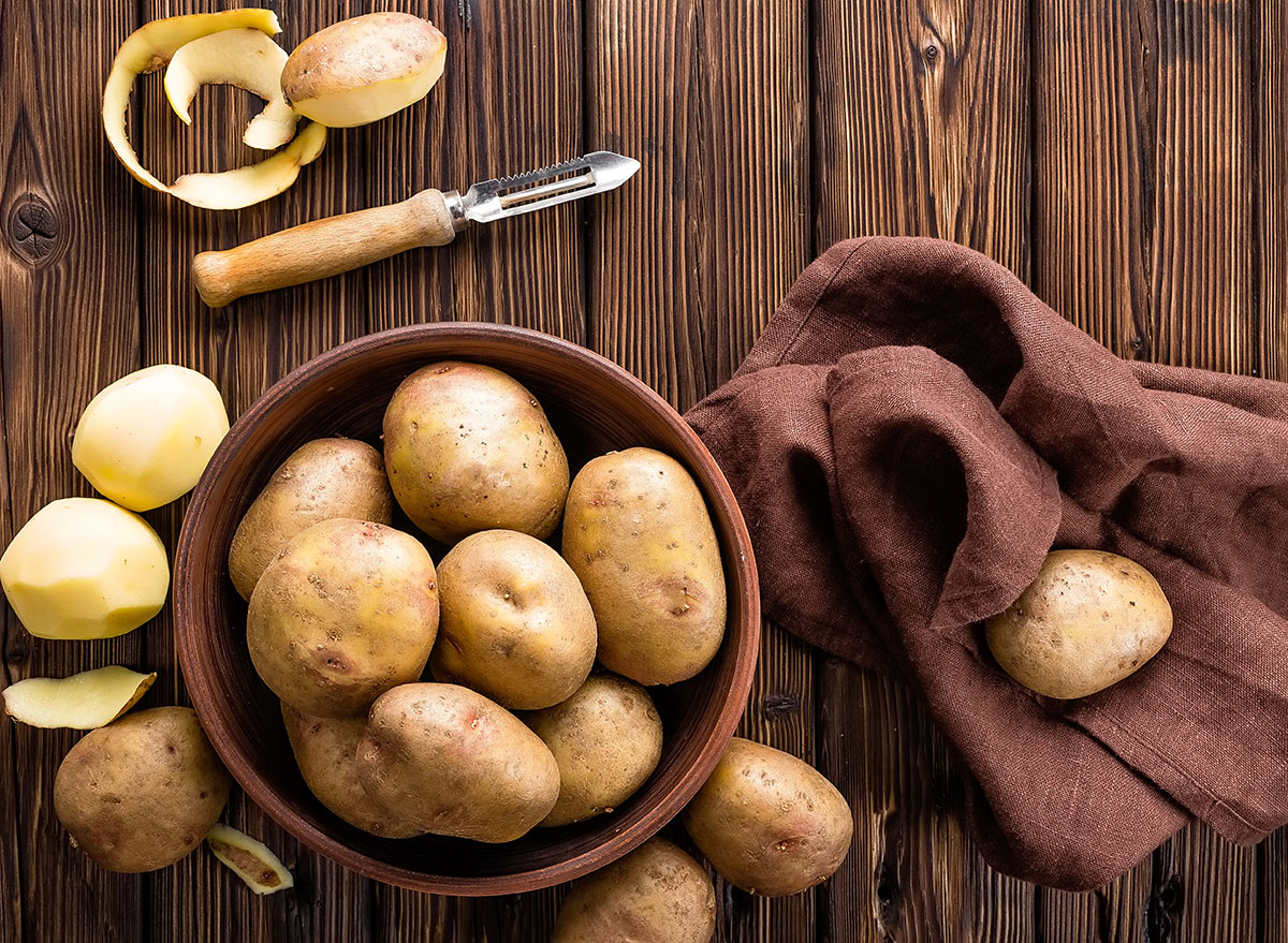 white potatoes in bowl