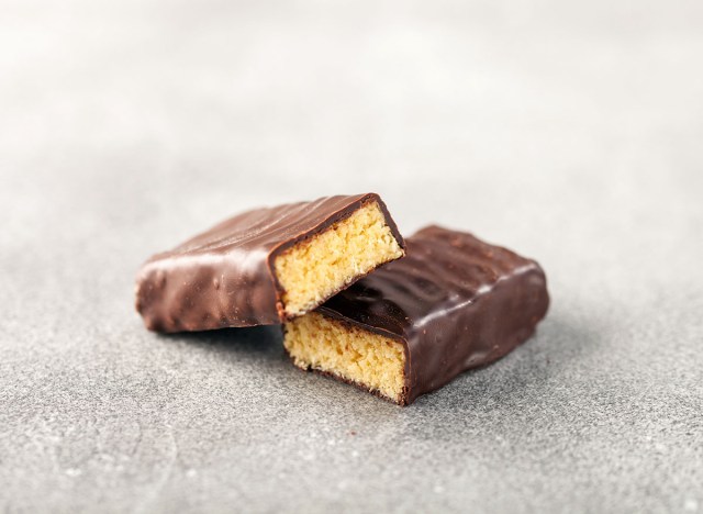 chilled protein bar on a counter