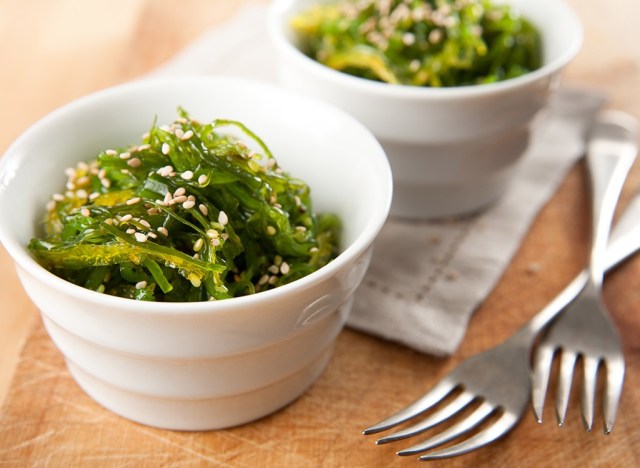 seaweed salad in bowls