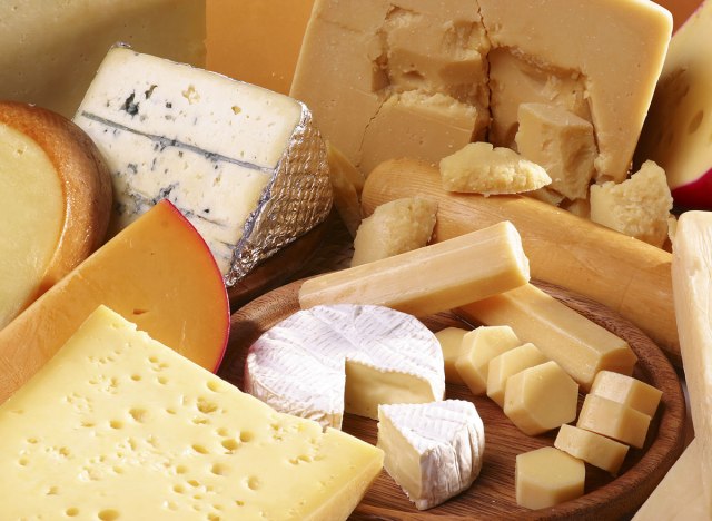 assorted cheeses