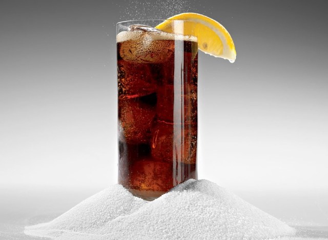 sugary soda glass with lemon - best ways to speed up your metabolism 