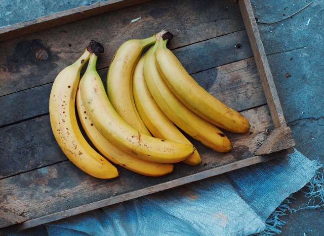 bananas on a tray