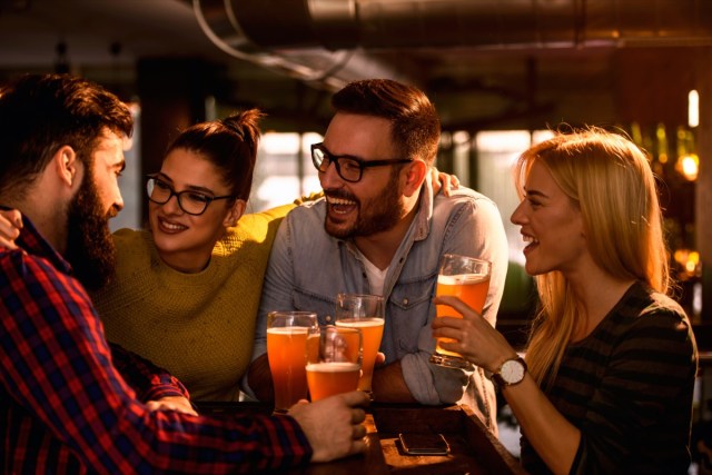 friends in the pub