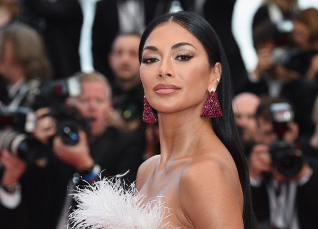 nicole scherzinger in white dress on red carpet