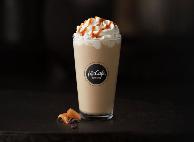 mcdonalds mccafe caramel frappe