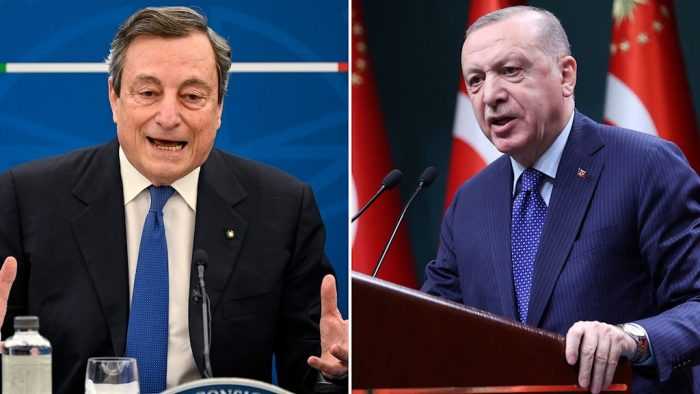 Turkey’s Erdogan blasts Draghi for calling him a ‘dictator’
