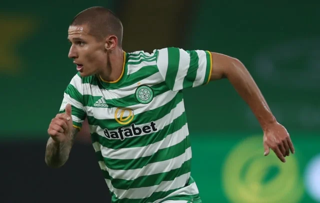 Celtic striker Patryk Klimala near the New York Red Bulls move