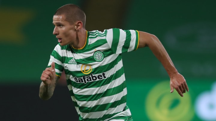 Celtic striker Patryk Klimala near the New York Red Bulls move