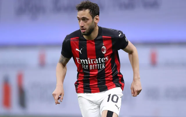 Chelsea and Arsenal join Juventus in competition for AC Milan midfielder Hakan Calhanoglu