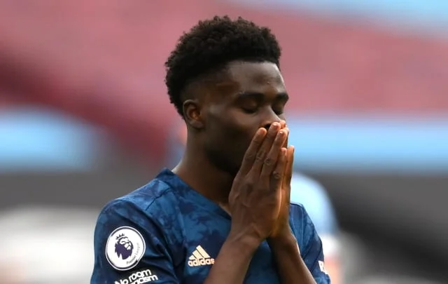 Damage updates by Bukayo Saka and Gabriel Martinelli