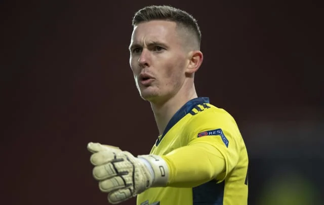 Dean Henderson started in the Man Utd team in the absence of David de Gea