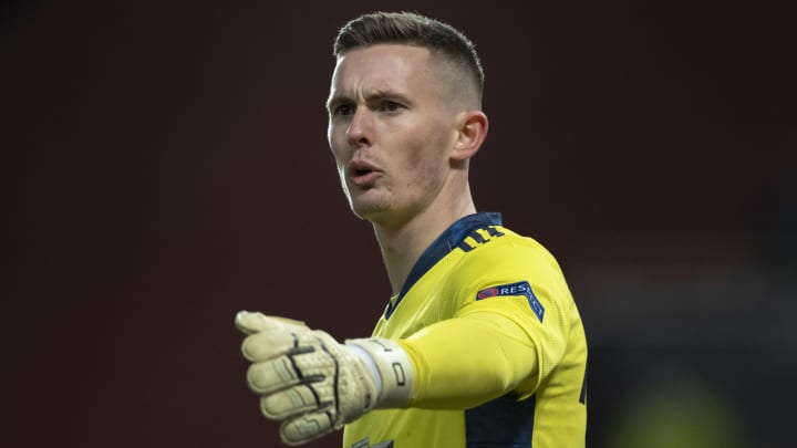 Dean Henderson started in the Man Utd team in the absence of David de Gea