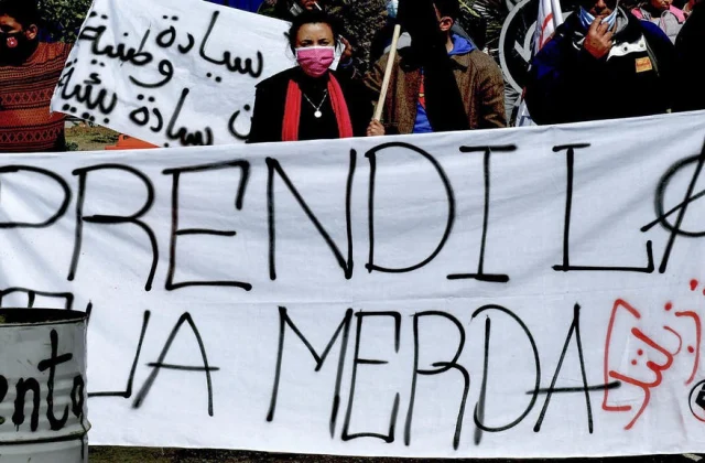 Demonstration in opposition to unlawful import to