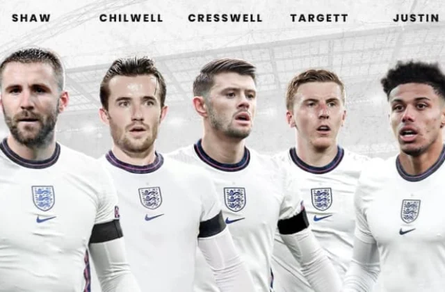 England’s left-back option – ranked