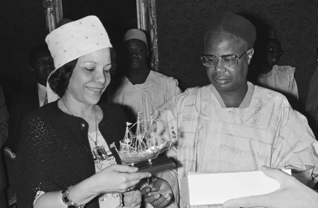 Germaine Ahidjo, former First Lady of Cameroon,
