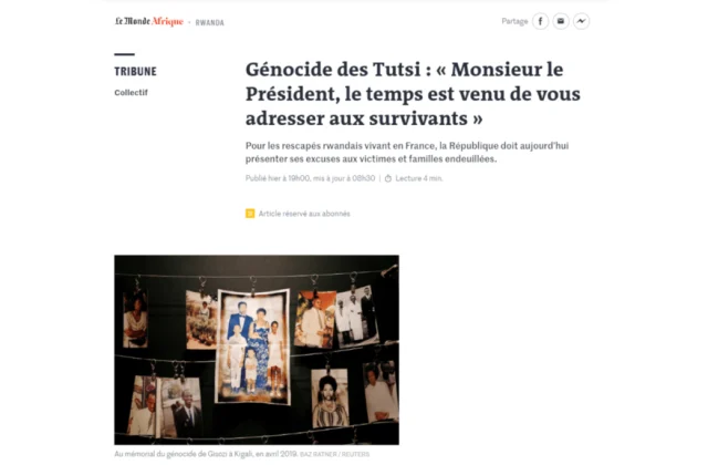 Headlines: the genocide in Rwanda, 27 years later
