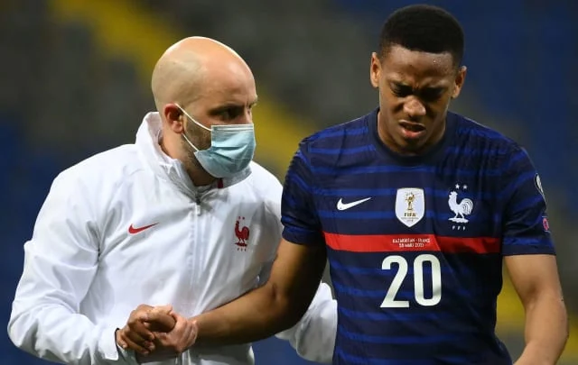 How long Anthony Martial could be out with a knee injury
