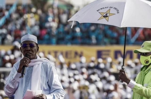 Idriss Déby was re-elected in the first round, according to