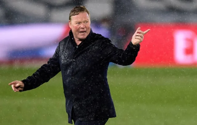Koeman is steaming against reporters after Barca’s loss to Real Madrid