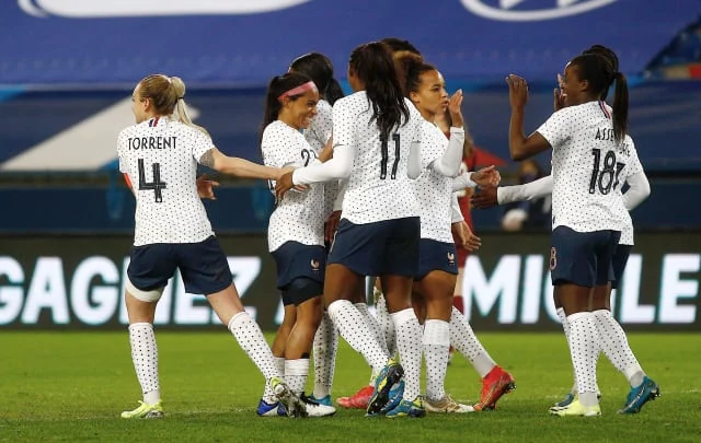 Lionesses player rating from Caen