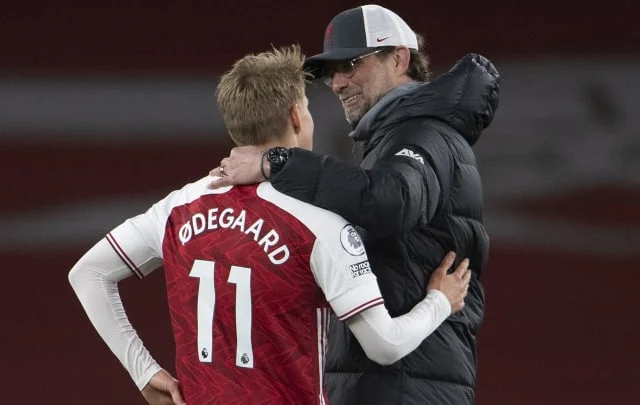 Liverpool tipped to rival Arsenal for the Martin Odegaard deal