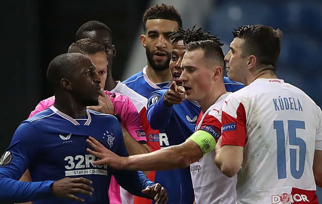 Ondrej Kudela handed over a preliminary ban on a match for the Glen Kamara incident