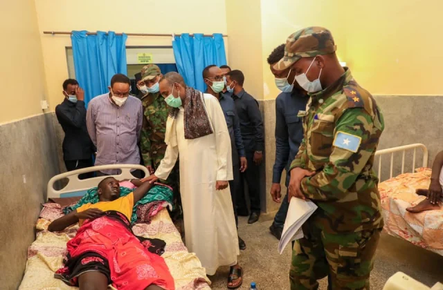 MP Roble visits injured officers in Mogadishu