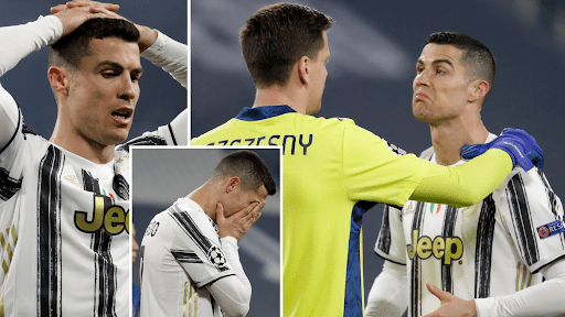 Ronaldo Oo La Dagaalamay Goolhaye Szczesny, Feedhkii Uu Gidaarka Ku