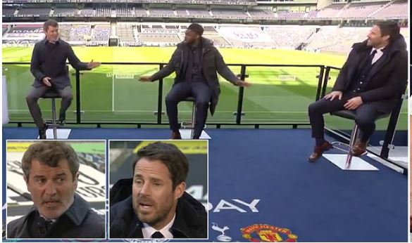 Roy Keane Iyo Jamie Redknapp Oo Istuudiyaha Dhexdiisa Isku Weeraray Ka