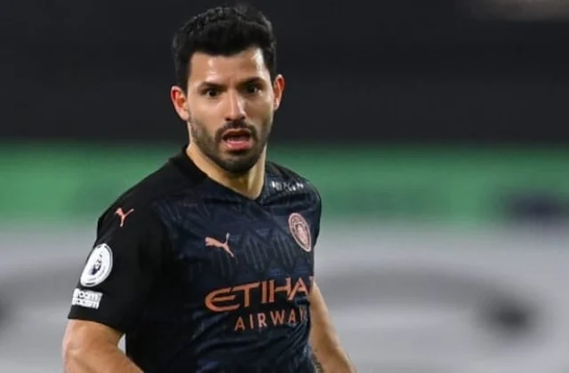 Sergio Aguero appears to be the target of the attack