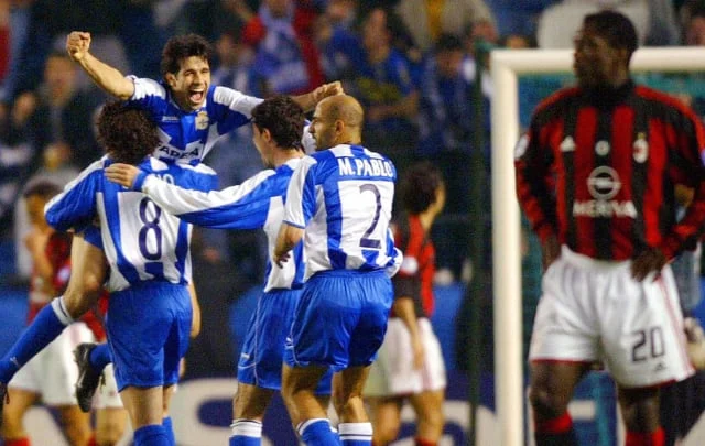 The evening Deportivo La Coruna surprised AC Milan with a traditional Champions League comeback