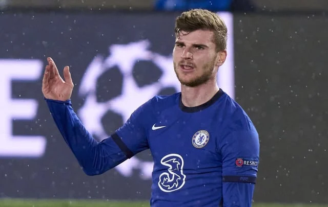 Timo Werner who misses nice possibilities doesn’t assist